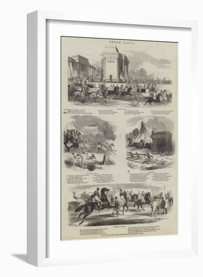 Epsom Races-null-Framed Giclee Print