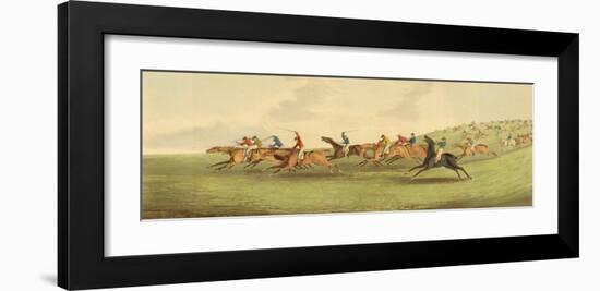 Epsom: Running-Henry Alken-Framed Art Print