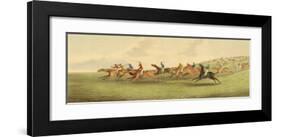 Epsom: Running-Henry Alken-Framed Art Print