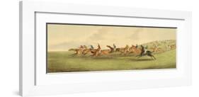 Epsom: Running-Henry Alken-Framed Art Print