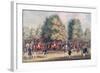 Epsom, Saddling in the Warren-James Pollard-Framed Giclee Print