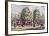 Epsom, Saddling in the Warren-James Pollard-Framed Giclee Print