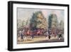 Epsom, Saddling in the Warren-James Pollard-Framed Giclee Print