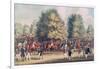 Epsom, Saddling in the Warren-James Pollard-Framed Giclee Print