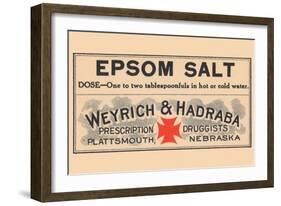 Epsom Salt-null-Framed Art Print