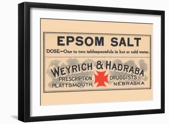 Epsom Salt-null-Framed Art Print