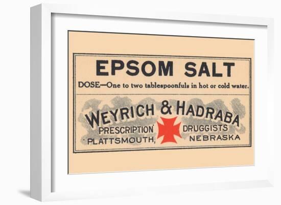 Epsom Salt-null-Framed Art Print