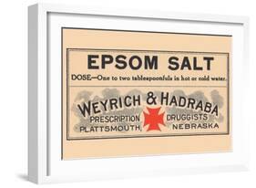 Epsom Salt-null-Framed Art Print