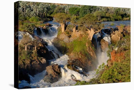 Epupa Waterfalls in on the Border of Angola and Namibia-Grobler du Preez-Stretched Canvas