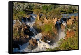 Epupa Waterfalls in on the Border of Angola and Namibia-Grobler du Preez-Framed Stretched Canvas