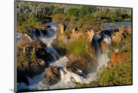 Epupa Waterfalls in on the Border of Angola and Namibia-Grobler du Preez-Mounted Photographic Print