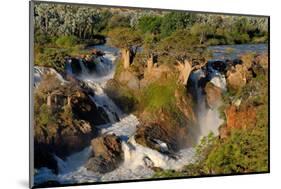 Epupa Waterfalls in on the Border of Angola and Namibia-Grobler du Preez-Mounted Photographic Print