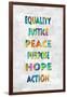 Equality Justice in Color-Jamie MacDowell-Framed Art Print