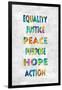 Equality Justice in Color-Jamie MacDowell-Framed Art Print