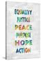 Equality Justice in Color-Jamie MacDowell-Stretched Canvas