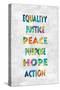 Equality Justice in Color-Jamie MacDowell-Stretched Canvas