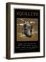 Equality-null-Framed Art Print