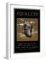 Equality-null-Framed Art Print