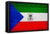 Equatorial Guinea Flag Design with Wood Patterning - Flags of the World Series-Philippe Hugonnard-Framed Stretched Canvas