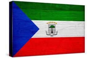 Equatorial Guinea Flag Design with Wood Patterning - Flags of the World Series-Philippe Hugonnard-Stretched Canvas