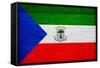 Equatorial Guinea Flag Design with Wood Patterning - Flags of the World Series-Philippe Hugonnard-Framed Stretched Canvas