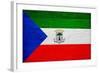 Equatorial Guinea Flag Design with Wood Patterning - Flags of the World Series-Philippe Hugonnard-Framed Art Print