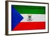 Equatorial Guinea Flag Design with Wood Patterning - Flags of the World Series-Philippe Hugonnard-Framed Art Print