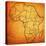 Equatorial Guinea on Actual Map of Africa-michal812-Stretched Canvas