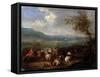 Equestrian Battle-Jan Frans van Bredael-Framed Stretched Canvas