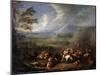 Equestrian Battle-Jan Frans van Bredael-Mounted Art Print