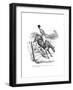 Equestrian Cartoon, 19th Century-null-Framed Giclee Print