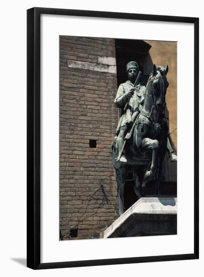 Equestrian Monument of Niccolo' III D'Este-null-Framed Giclee Print