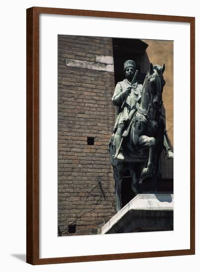 Equestrian Monument of Niccolo' III D'Este-null-Framed Giclee Print