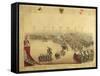 Equestrian Performance in Theater-null-Framed Stretched Canvas