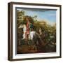 Equestrian Portrait of a Hussar Officer, 1773-Bernardo Bellotto-Framed Giclee Print