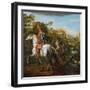 Equestrian Portrait of a Hussar Officer, 1773-Bernardo Bellotto-Framed Giclee Print