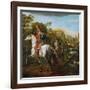 Equestrian Portrait of a Hussar Officer, 1773-Bernardo Bellotto-Framed Giclee Print