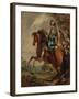 Equestrian Portrait of Albert, Duc D'arenberg, Prince of Barbonçon (1600-74), in Armour, with a Blu-Thomas Gainsborough-Framed Giclee Print