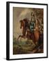 Equestrian Portrait of Albert, Duc D'arenberg, Prince of Barbonçon (1600-74), in Armour, with a Blu-Thomas Gainsborough-Framed Giclee Print