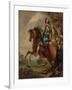 Equestrian Portrait of Albert, Duc D'arenberg, Prince of Barbonçon (1600-74), in Armour, with a Blu-Thomas Gainsborough-Framed Giclee Print