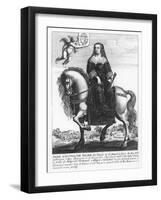 Equestrian Portrait of Anne of Austria-Balthazar Moncornet-Framed Giclee Print