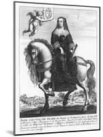 Equestrian Portrait of Anne of Austria-Balthazar Moncornet-Mounted Giclee Print