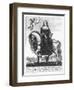 Equestrian Portrait of Anne of Austria-Balthazar Moncornet-Framed Premium Giclee Print