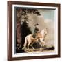 Equestrian Portrait of Catherine II (1729-96) the Great of Russia-Vigilius Erichsen-Framed Giclee Print