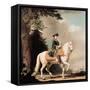 Equestrian Portrait of Catherine II (1729-96) the Great of Russia-Vigilius Erichsen-Framed Stretched Canvas