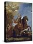 Equestrian Portrait of Charles II of Spain, before 1694-Luca Giordano-Stretched Canvas