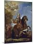 Equestrian Portrait of Charles II of Spain, before 1694-Luca Giordano-Mounted Giclee Print