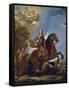 Equestrian Portrait of Charles II of Spain, before 1694-Luca Giordano-Framed Stretched Canvas
