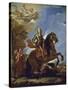 Equestrian Portrait of Charles II of Spain, before 1694-Luca Giordano-Stretched Canvas