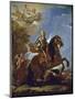 Equestrian Portrait of Charles II of Spain, before 1694-Luca Giordano-Mounted Giclee Print